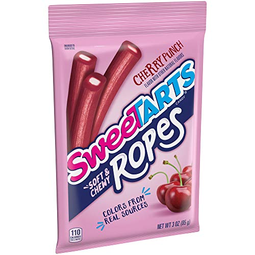 Sweetarts Soft And Chewy Ropes, Cherry Punch, 3 Ounces Pack Of