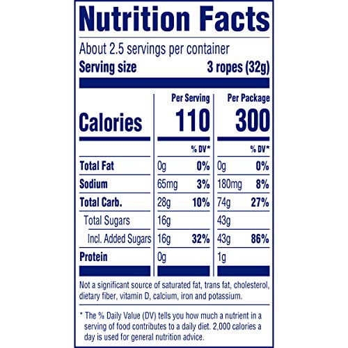 Sweetarts Soft And Chewy Ropes, Cherry Punch, 3 Ounces Pack Of