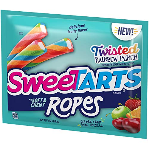 Sweetarts Twisted Rainbow Ropes, 9 Ounce