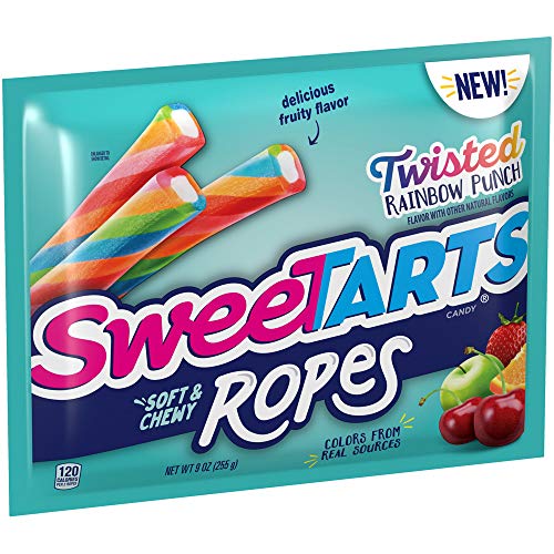 Sweetarts Twisted Rainbow Ropes, 9 Ounce