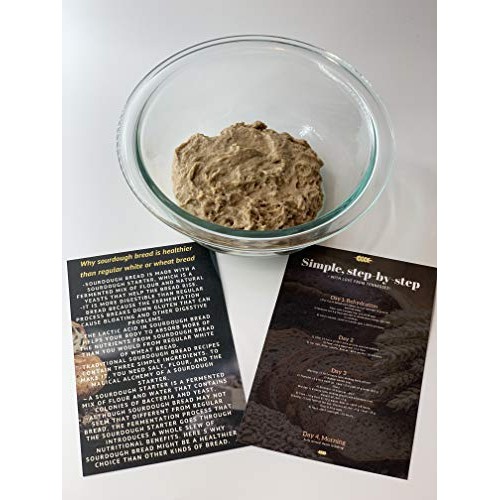 Organic White Wheat Sourdough Starter, Organic Rye Sourdough Sta