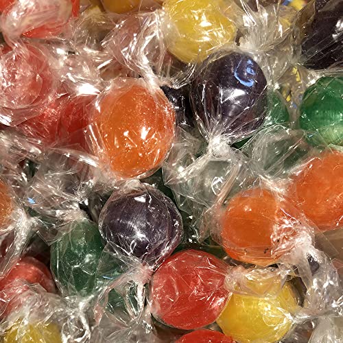 Assorted Traditional Sour Fruit Balls Individually Wrapped Old F...