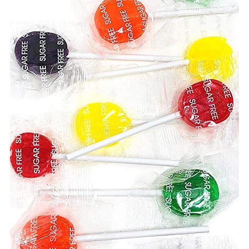 Sweetgourmet Assorted Fruit Sugar Free Jolly Pops | Gluten Free