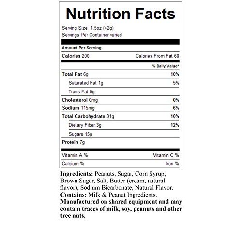 Sweetgourmet Original Butter Peanut Squares Candy | 2 Pounds