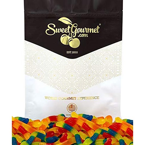 Sweetgourmet Sugar Free Gummy Candy Worms | 1 Pound
