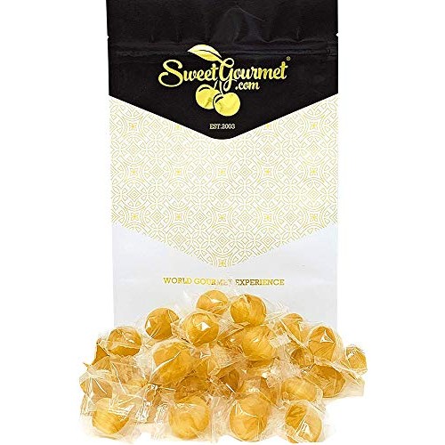 Sweetgourmet Wrapped Ginger Balls | Natural Hard Candy | 1 Pound