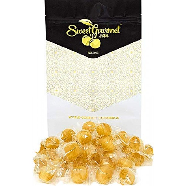 Sweetgourmet Wrapped Ginger Balls | Natural Hard Candy | 1 Pound