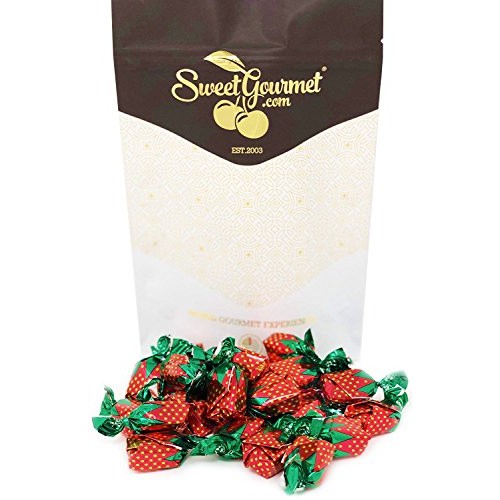Arcor Strawberry Buds Filled Hard Candy Bon Bons Bulk Wrapped Ca
