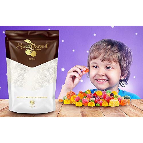 SweetGourmet Assorted Fruit Slices | Bulk Jelly Candy | 1 Pound
