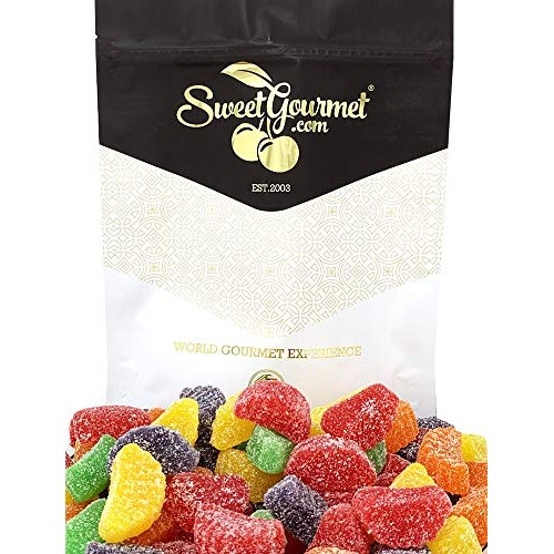 SweetGourmet Assorted Fruit Slices | Bulk Jelly Candy | 1 Pound