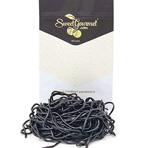 Sweetgourmet Black Licorice Laces | Dutch Candy Shoelaces | 1 Pound