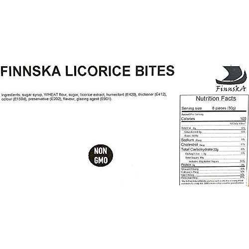 Sweetgourmet Finnska Soft Sweet Black Licorice | Finnish Licoric