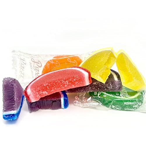 SweetGourmet Hand-Crafted Agar Assorted Jelly Fruit Slices Wrapp...