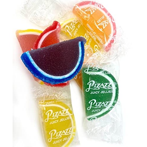 SweetGourmet Hand-Crafted Agar Assorted Jelly Fruit Slices Wrapp...