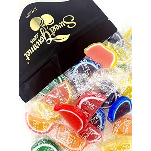 SweetGourmet Hand-Crafted Agar Assorted Jelly Fruit Slices Wrapp...