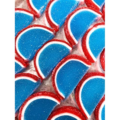 SweetGourmet Hand-Crafted Agar Blue Raspberry Fruit Slices | 1 P...