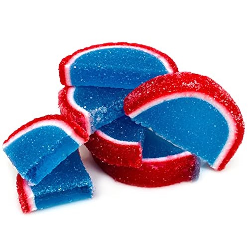 SweetGourmet Hand-Crafted Agar Blue Raspberry Fruit Slices | 1 P...
