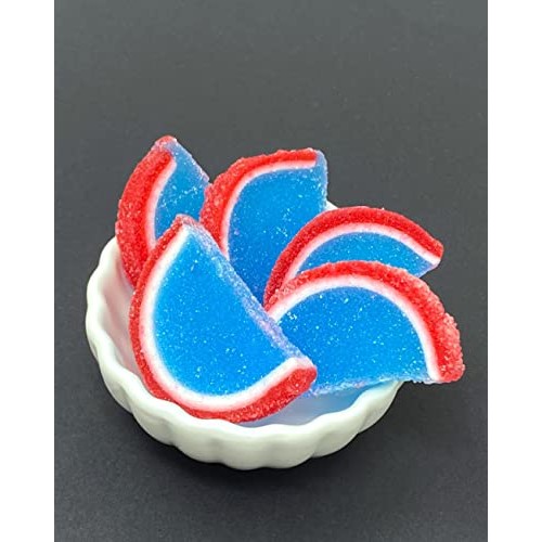 SweetGourmet Hand-Crafted Agar Blue Raspberry Fruit Slices | 1 P...