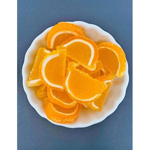 SweetGourmet Hand-Crafted Agar Mini Orange Fruit Slices | Jellie...