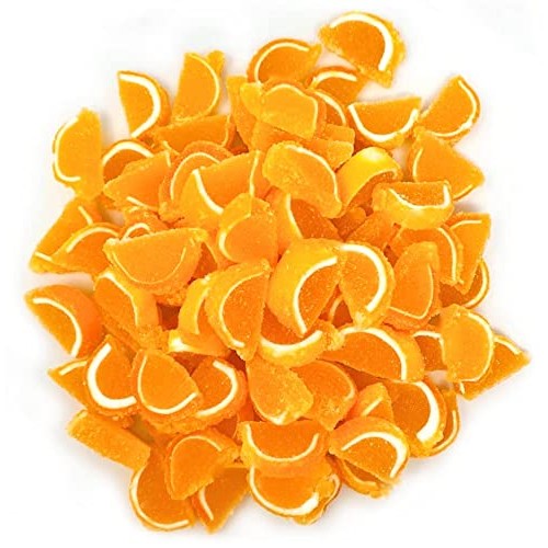 SweetGourmet Hand-Crafted Agar Mini Orange Fruit Slices | Jellie...