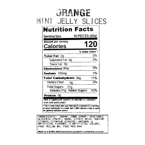 SweetGourmet Hand-Crafted Agar Mini Orange Fruit Slices | Jellie...