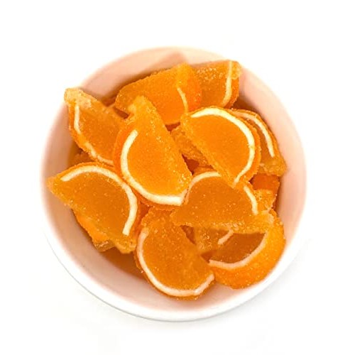 SweetGourmet Hand-Crafted Agar Mini Orange Fruit Slices | Jellie...