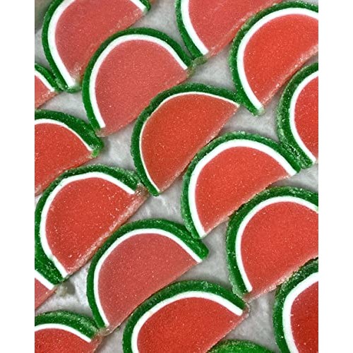 SweetGourmet Hand-Crafted Agar Watermelon Fruit Slices | 1 Pound