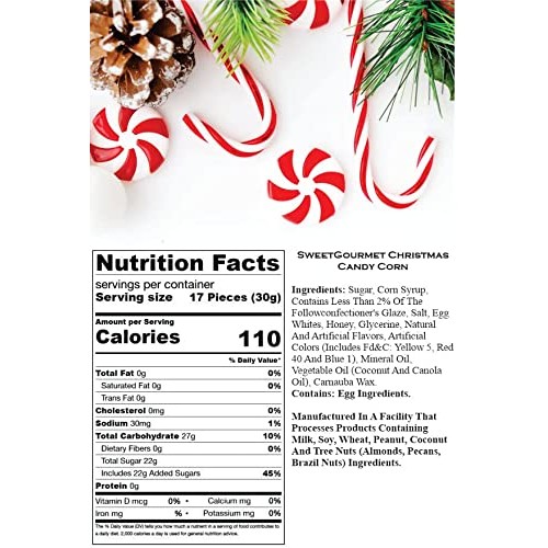 SweetGourmet Holiday Candy Corn Red, White & Green | Reindeer Co...