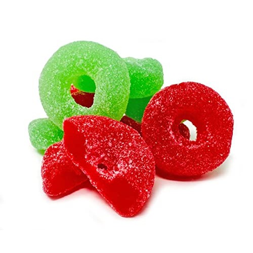 SweetGourmet Red And Green Jelly Wreaths | Christmas Candy | 2 P...