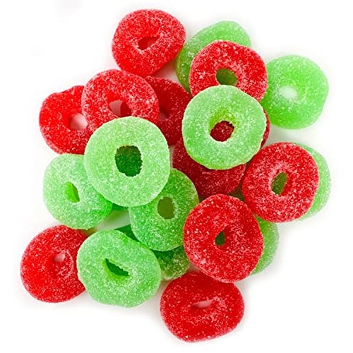 SweetGourmet Red And Green Jelly Wreaths | Christmas Candy | 2 P...