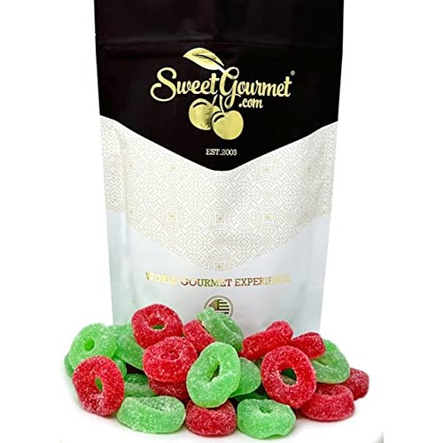 SweetGourmet Red And Green Jelly Wreaths | Christmas Candy | 2 P...