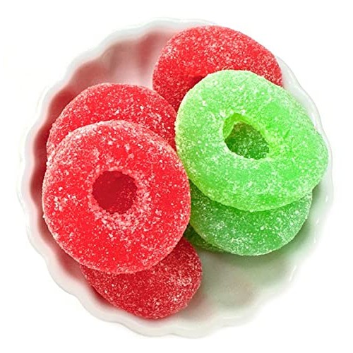 SweetGourmet Red And Green Jelly Wreaths | Christmas Candy | 2 P...