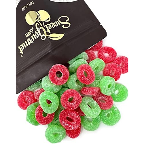 SweetGourmet Red And Green Jelly Wreaths | Christmas Candy | 2 P...