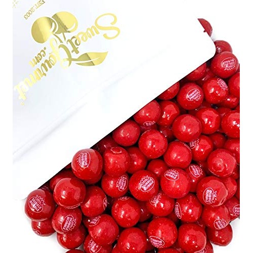 SweetGourmet Very Cherry Gumballs | Sour Candy Filled Bubble Gum...