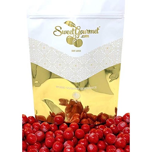 SweetGourmet Very Cherry Gumballs | Sour Candy Filled Bubble Gum...