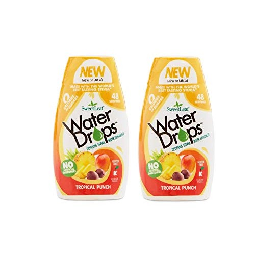 Sweetleaf Water Drops 1.62 Fl.Oz Tropical 2 Pack