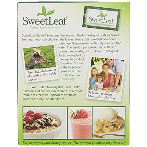 Sweetleaf Natural Stevia Sweetener, 70 Count - 2 Pack