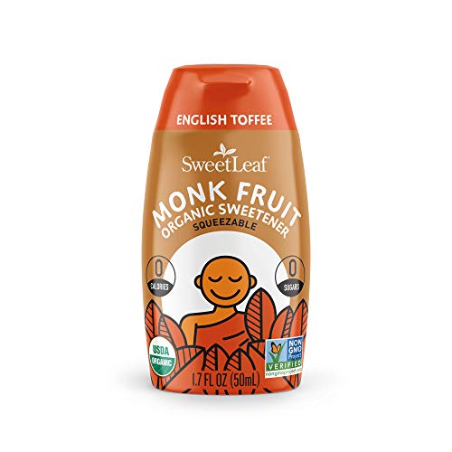 Sweetleaf Organic Monk Fruit Liquid English Toffee, 1.7 Ounce