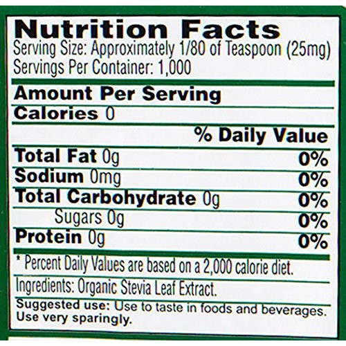 Sweetleaf Organic Stevia Extract, 0.9 Ounce