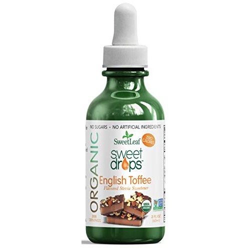 Sweetleaf Organic Sweet Drops English Toffee Flavored Stevia Swe