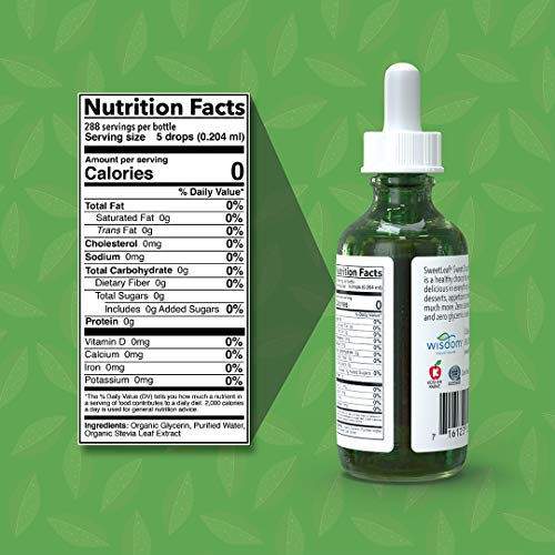 Sweetleaf Organic Sweet Drops Steviaclear Stevia Sweetener, 2 Oz