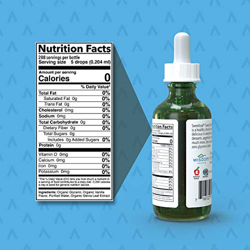 Sweetleaf Organic Sweet Drops Vanilla Crème Flavored Stevia Swee