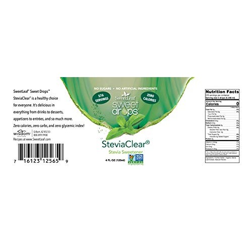 Sweetleaf Stevia Extract Clear Liquid, 4 Fl Oz, 2 Count