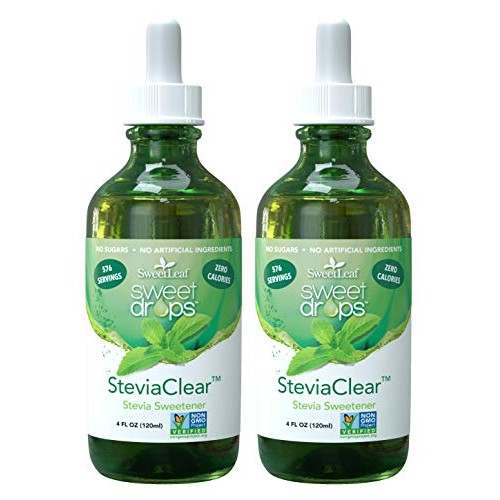 Sweetleaf Stevia Extract Clear Liquid, 4 Fl Oz, 2 Count