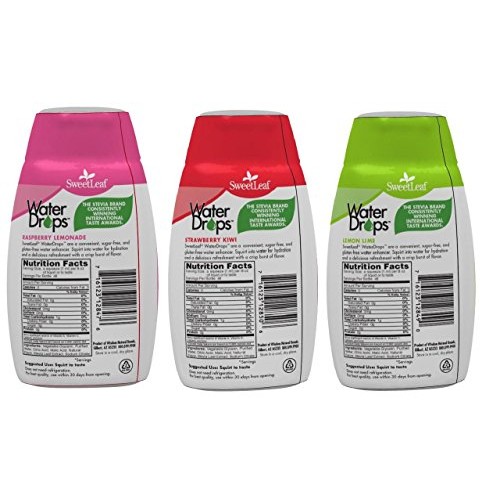 Sweetleaf Stevia Natural Water Drops Variety Pack With Raspberry