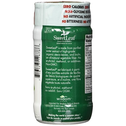 Sweetleaf Stevia Powder, 4-Ounce Shaker Jars Pack Of 2