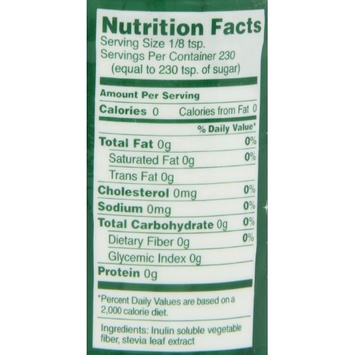 Sweetleaf Stevia Powder, 4-Ounce Shaker Jars Pack Of 2