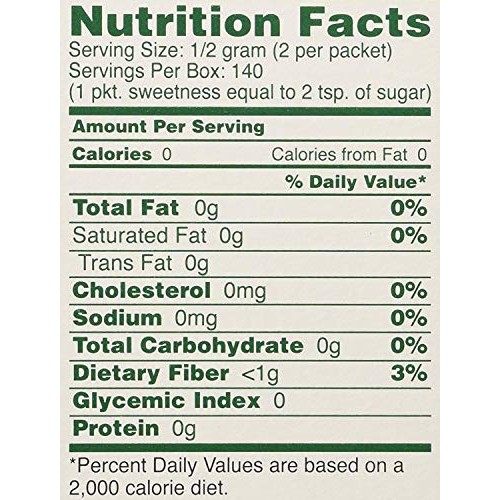 Sweetleaf Stevia Sweetener 70 Packets 2.5Oz Pack Of 3