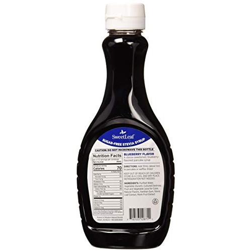 Sweetleaf Sugar-Free Stevia Syrup, Blueberry,12 Ounce