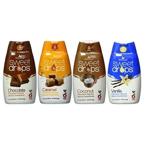 Sweetleaf Sweet Drops Flavored Stevia Sweetener 4 Flavor Variety